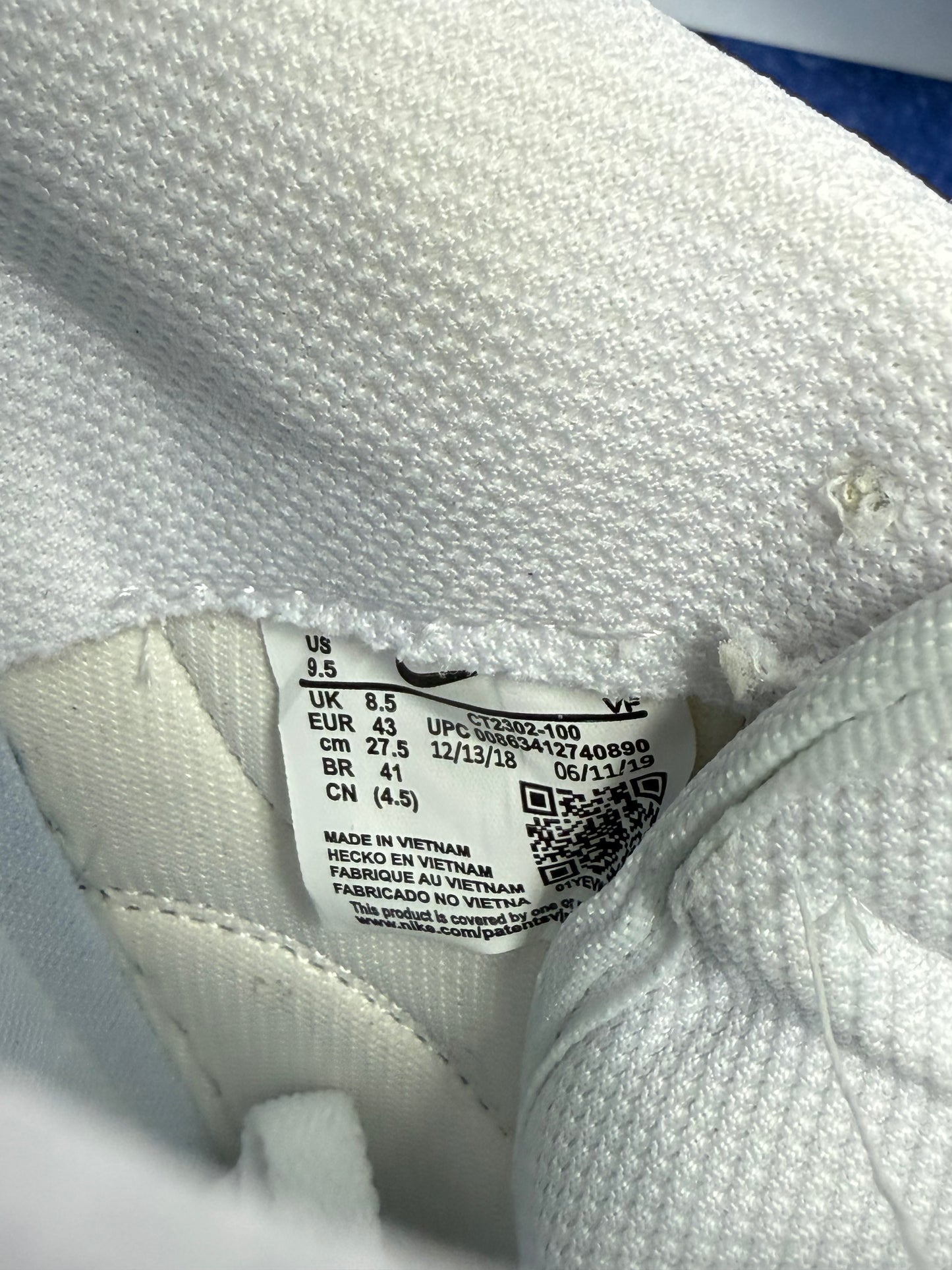 BUTY NIKE AIR FORCE 1 WHITE R.43