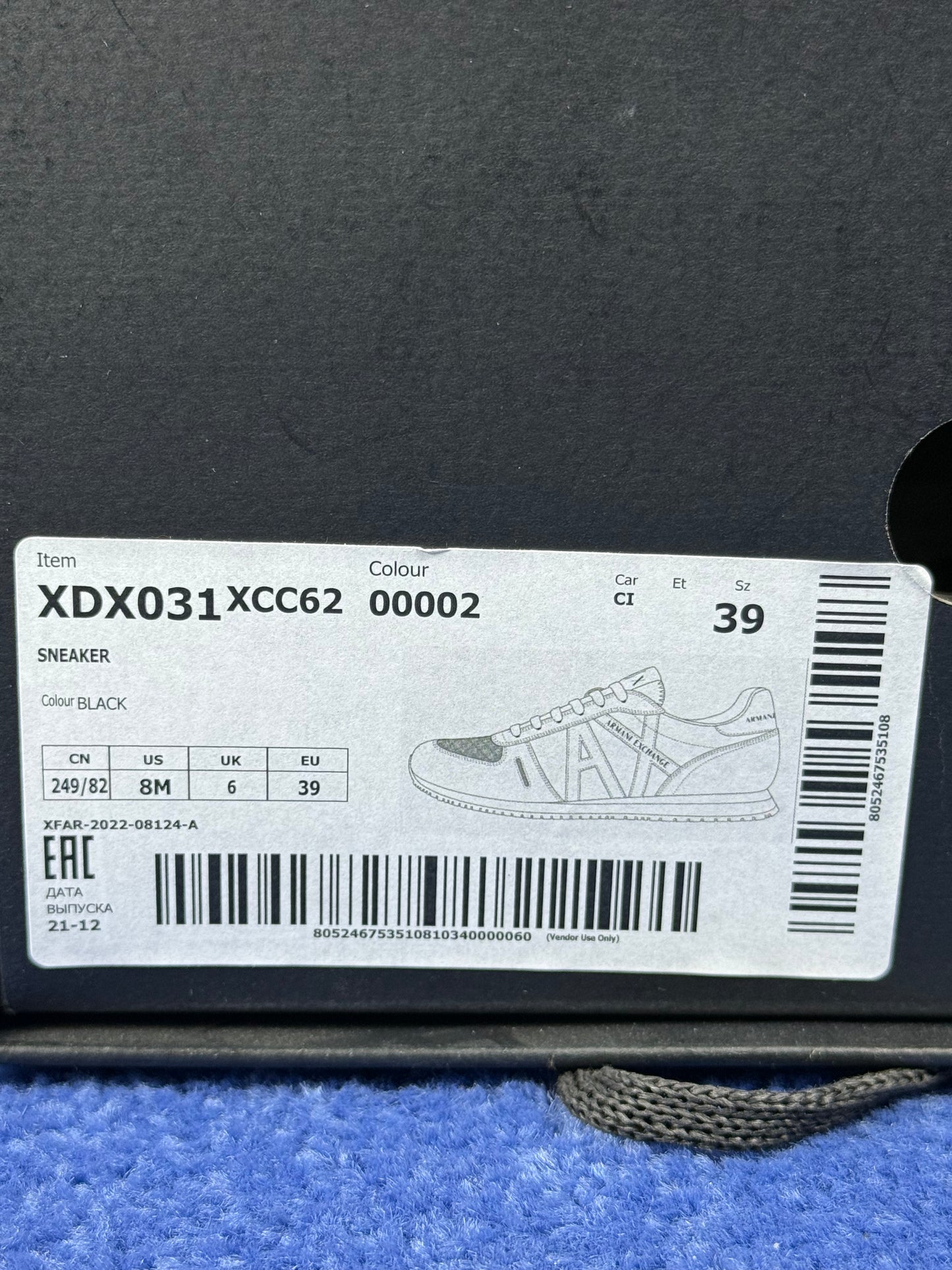 BUTY ARMANI EXCHANGE XDX031 R.39