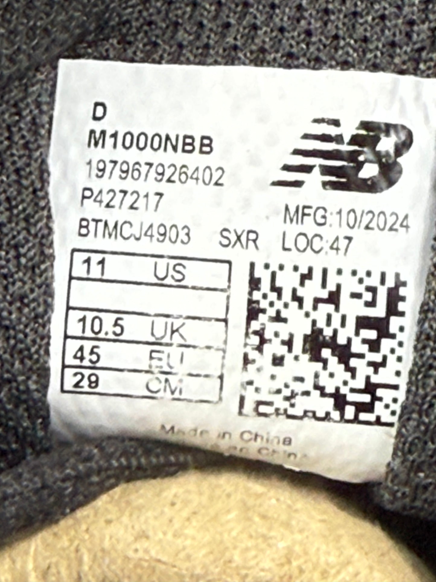 BUTY NEW BALANCE 1000 CORDURA R.45