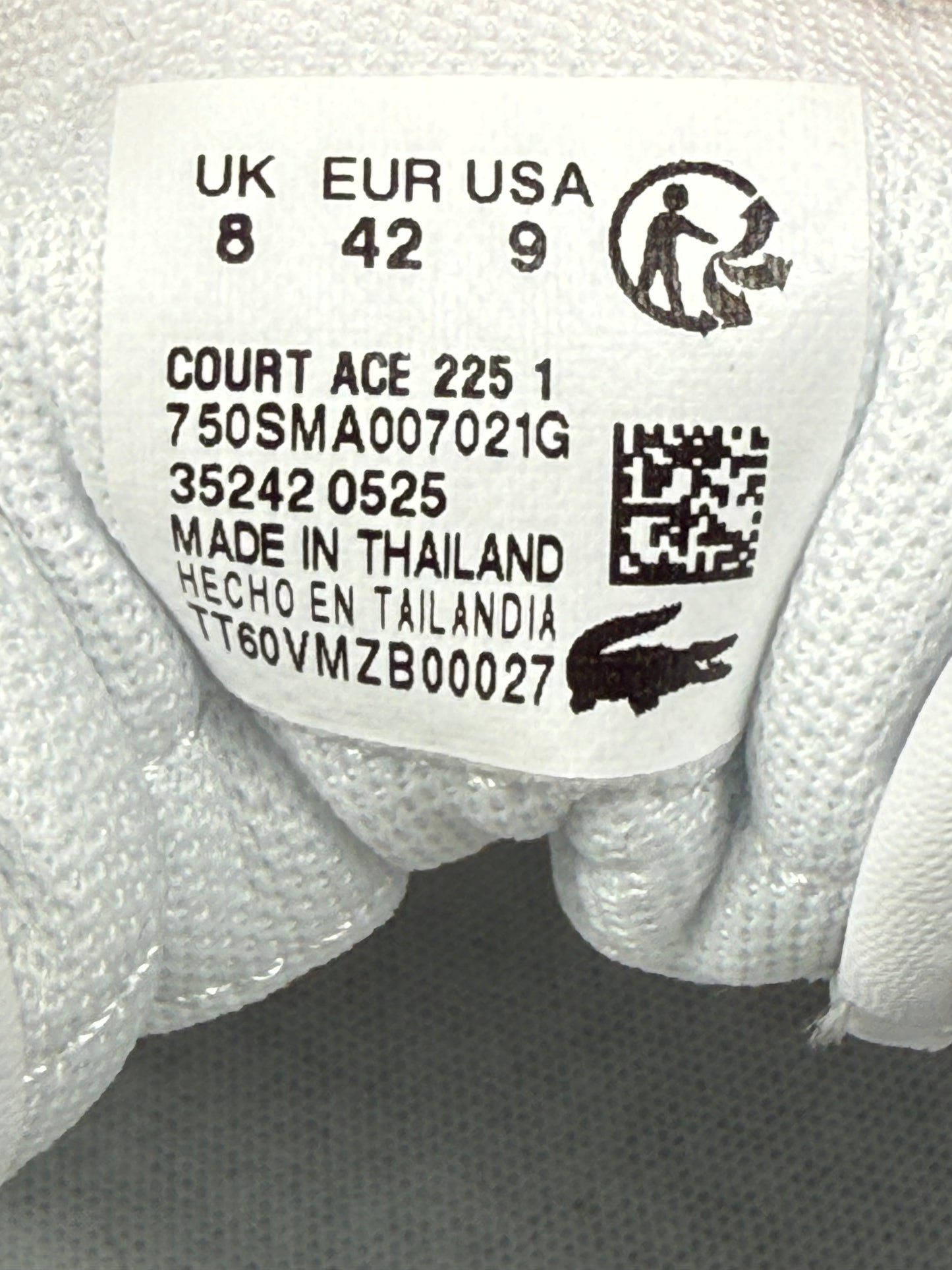 BUTY LACOSTE COURT ACE WHITE R.42